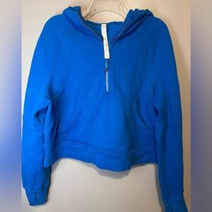 Lululemon Blue Half-Zip Hoodie M-L size